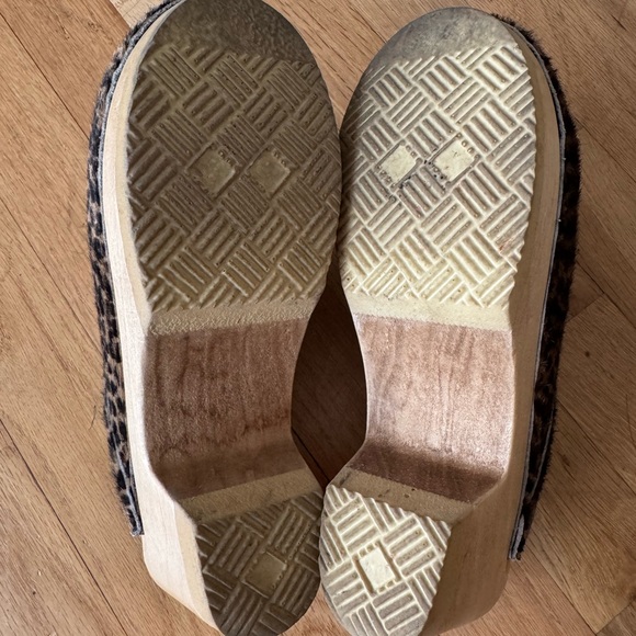 Women’s No.6 Old School Clog On Mid Heel, Spotted Pony,39 - Picture 6 of 9